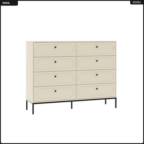 Commode - H.115 x L.150 x P.40 - SUNA - CACHEMIRE (1/5)