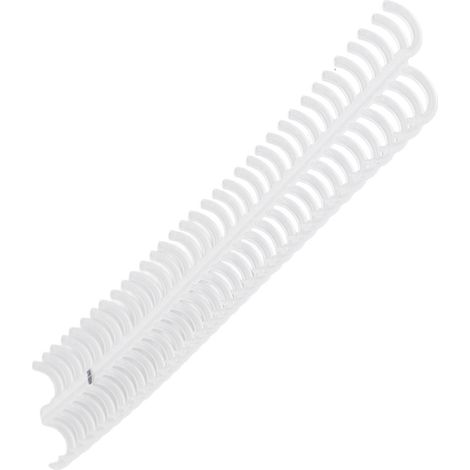 10 Stück Bindespiralen, 34 Löcher, Polypropylen, verschleißfest, für Schreibwaren, transparent (1/5)