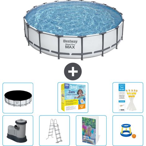 Bestway Piscina Bestway Steel Pro MAX Rotonda - 549x122 cm - 8-pezzi  S529 (1/4)