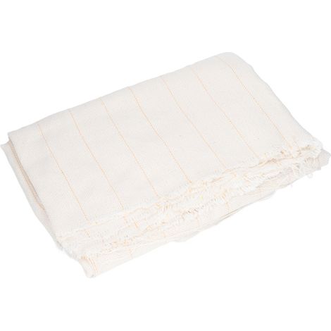 Tissu pour tapis tuftés, tissu de base pour tapis, grands morceaux de tissu pur coton, tissu en fil jaune polyester-coton. (1/5)
