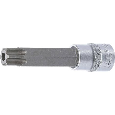 Douille à Embouts 110 mm - 12,5 mm (1/2) Profil Torx T80 Percé - Précision et Robustesse, Acier - D-Work