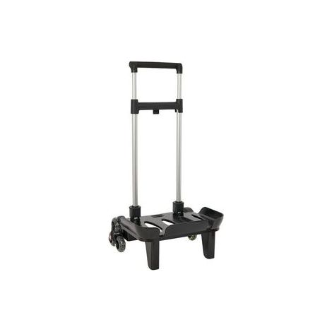 CARRO PORTAMOCHILAS PLEGAB. TRIPLE RUEDA TROLLEY NEGRO