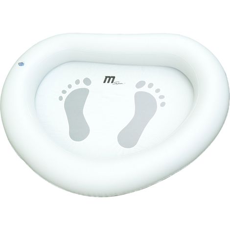 Pediluvio Gonfiabile per Piscina Vasca Idromassaggio 73x93 cm Bianco