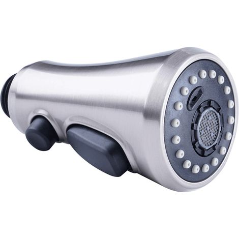 Recharge Douchette Evier Cuisine, Douchette à 3 Fonctions de Jet Compatible avec les Robinets G1/2(Brossé BN) (1/5)