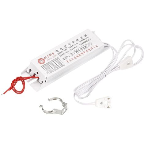 Électronique Ballast, 220V AC 22/40-Watt T8 Fluorescent Tube Universel Ballast Tube Instant Démarrer avec 2 Interface, Blanc (1/4)