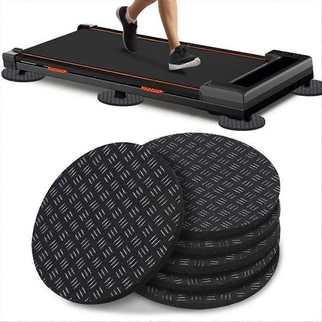 Lot de 6 tapis de marche antidérapants, tapis de réduction du bruit pour appareils de fitness (tapis de course, vélos d'appartement) (1/5)