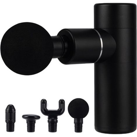 Mini pistolet de massage / stimulateur musculaire (4 têtes)-AquaForge (1/5)