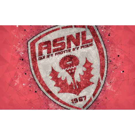 Papier peint panoramique Foot / Football - ASNL - AS Nancy Lorraine - 130 cm x 81 cm (1/2)