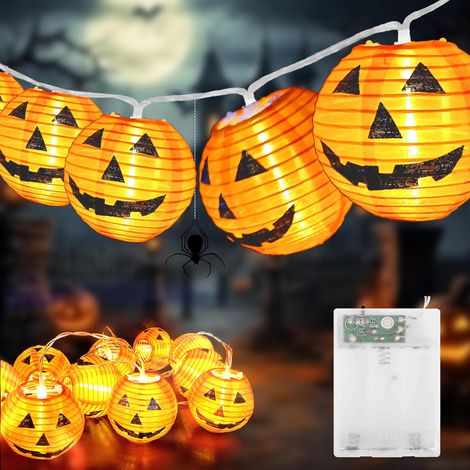 Guirlande LED citrouille 20 lanternes Halloween