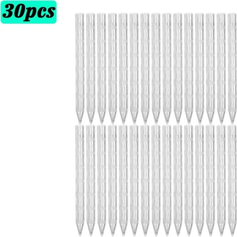 (30 pièces - (15 cm) Tubes de drainage transparents en plastique pour la circulation d'air dans le sol, pour la ventilation des racines des plantes et le rempotage) (1/4)