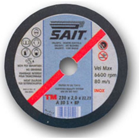Sait 230x2x22 Disque De Coupe Pour Acier Inoxydable Métal Abrasif Fer Flex