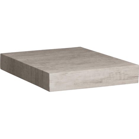 5Five Simply Smart – Étagère murale flottante 23,5 cm – Effet chêne gris – Fixations invisibles – MDF et panneau de particules – Charge maximale 5kg (1/3)