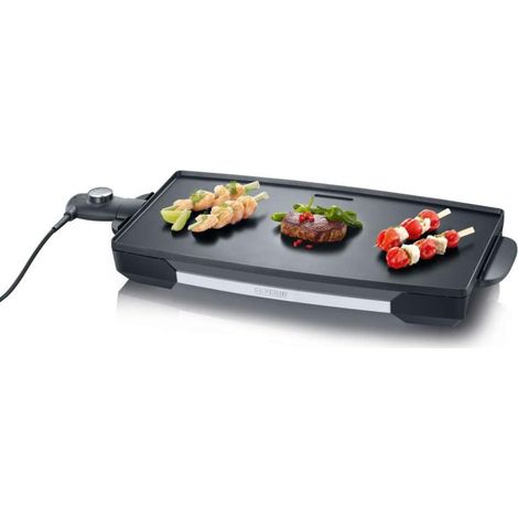 Plancha SEVERIN - KG2397 - Surface cuisson 32,5x59,5cm - Plaque en fonte anti-adhésive - 2200W (1/10)