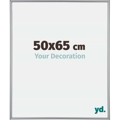 yd. - Cadre photo 50x65 - Argent Brillant - Plastique - Annecy