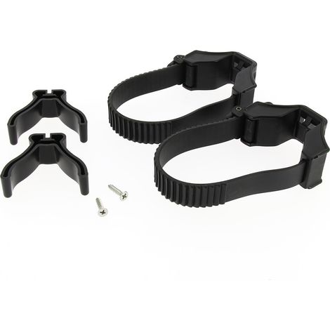 Kit embout de rail + sangle de roue pour porte-vélo Sport G2, Elite G2 – Cache de protection – Stabilisation du vélo sur le rail – Thule (1/3)