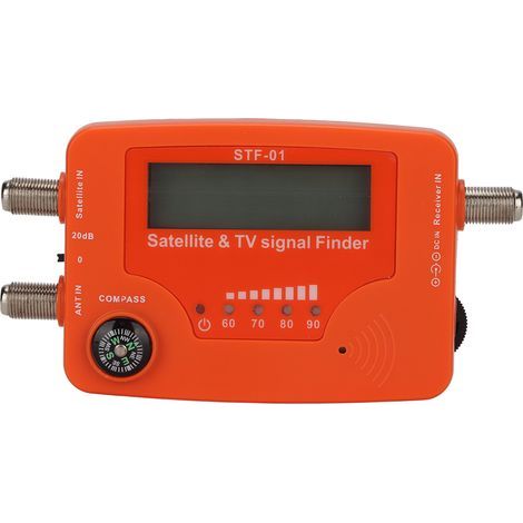 Détecteur de signal TV satellite avec écran LCD et indicateur de signal satellite numérique avec boussole et commande sonore. (1/5)