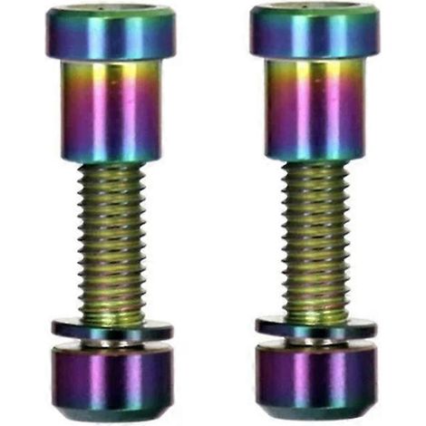 Vis de potence en alliage de titane M5x18 mm avec rondelle pour guidon de vélo de route, couleur (1/5)