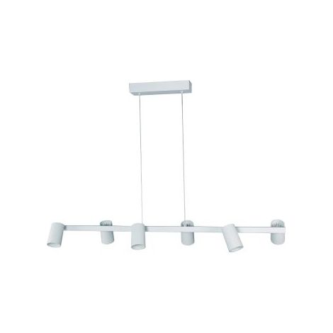 Mantra Lámpara colgante regulable SAL 6 Luces blanco, negro o Oro IP20, 5,8cm Ø