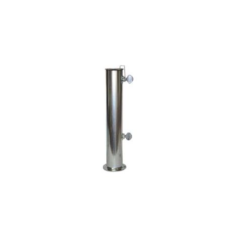 TUBO IN FERRO ZINCATO PER BASE OMBRELLONE- - ø mm.55 - 2 pezzi