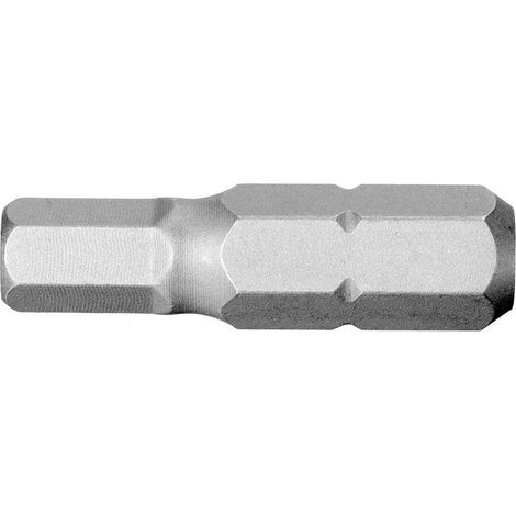 1 - Embout - Clé Allen - Entraînement 1/4 Pouces - Pour Vissage Manuel - Acier - Argent - 25Mm