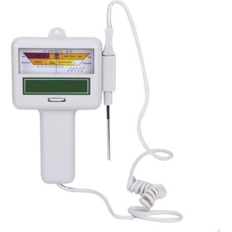 PH-mètre Numérique, Stylo de Test de la Qualité de eau, Mètre de Niveau de Chlore, Testeur de Chlore Résiduel Portable, Compteur de Détection de la Qualité de eau pour Piscine, Spa, Outil de Test (1/5)