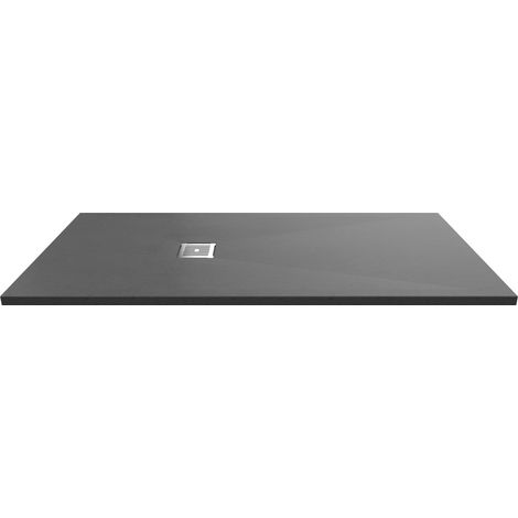 1700mm x 800mm Premium Slimline Rectangular Shower Tray - Slate Grey