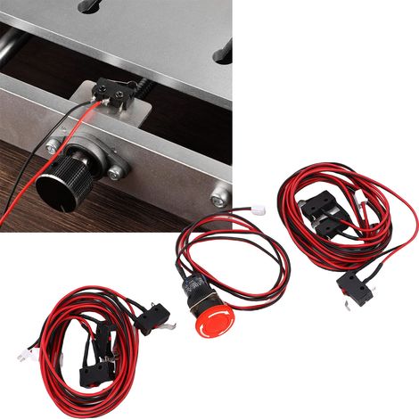 Commutateur de Limite de 2 Interrupteur d'arrêt d'urgence Partie Accessoires de Machine de Gravure pour 3018 PRO / 3018 Max / 3018 Plus / 3020 / 3020 PLUS / 4540 / 6550 (1/5)