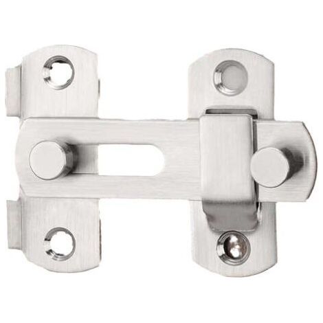 Lot de 1 serrures à charnière pour porte coulissante en acier inoxydable, tige de verrouillage de sécurité pour portes et fenêtres, meubles (1/4)