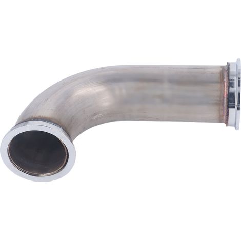 Bride en V de 2,5 pouces pour turbocompresseur, en acier inoxydable, coude à 90 degrés avec collier de serrage, pour voiture essence/diesel turbocompressée (1/5)