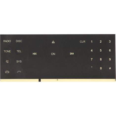 Eosnow Autocollants pour boutons CD d'autoradio, pour Mercedes Benz 2008 – 2014, accessoire automobile