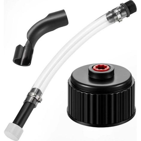 Tuyau De Remplissage - Pvc Transparent Avec Filtre Et Embout Fileté - Pour Equipements À Moteur - Kit Tuyau Bouchon Joint (1/5)