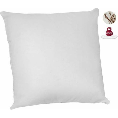 Lote de 2 almohadas antialérgicas - 60 x 60 cm - 100% algodón ecológico - ABEIL (1/5)