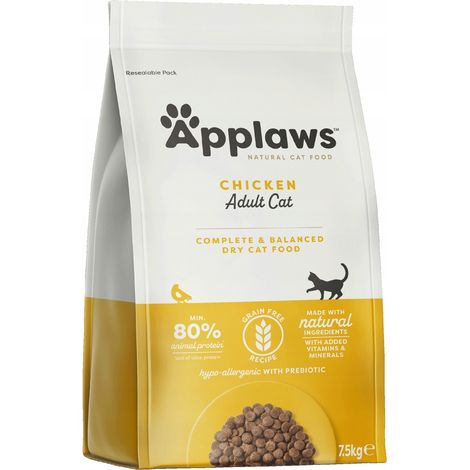 Cibo secco per gatti APPLAWS al pollo - Pollo 7,5 kg (1/2)