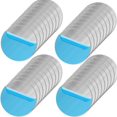 100 piastre metalliche autoadesive, piastre magnetiche autoadesive per supporti per cellulari da auto, piastra metallica molto sottile per magneti, piastra metallica rotonda per accessori per cellular