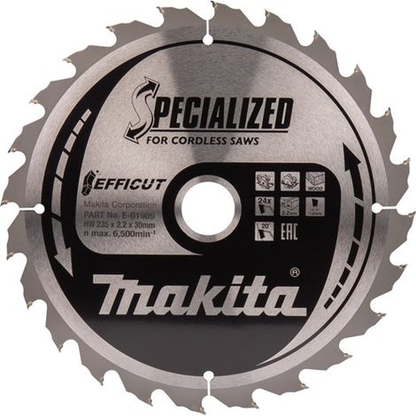 Lame de scie Makita Specialized 235x2 2x30 mmT24 20°