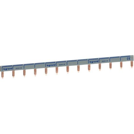 Accessoire raccordement - Legrand - 404926E - Peigne d'alimentation - 63 A - 12 modules (1/4)