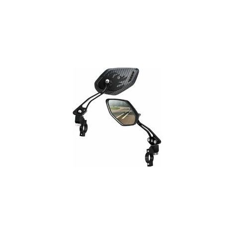 Bicycle Mirrors, [Upgraded Version] Two Adjustable Mountain Bike Mirrors with Safety Glass Lenses, PCS HD, Adjustable Glass Mirror (1/5)