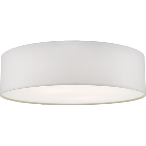 DAR CIERRO - Plafonnier cylindrique affleurant ivoire, 4x E27 (1/5)