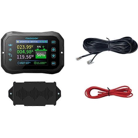 Compteur de coulomb WiFi - Voltmètre-ampèremètre pour batteries lithium et plomb-acide, indicateur et moniteur de capacité de batterie pour camping-car KM140F (1/5)
