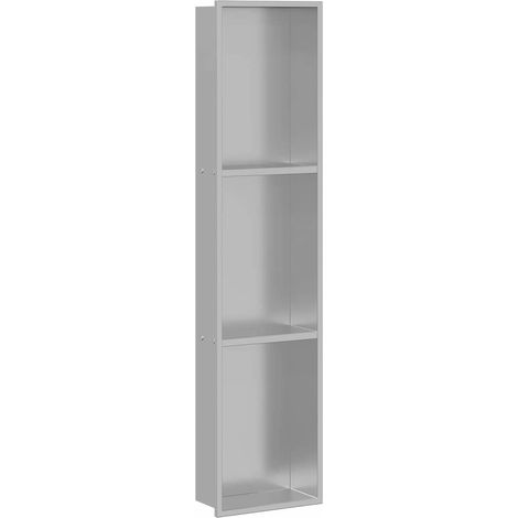 Maison Exclusive - Nicchia per doccia Argento 90 x 20 x 9,5 cm