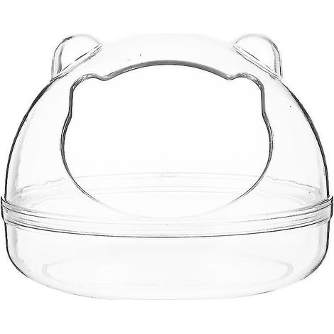 Nouveau bassin de bain transparent pour petits animaux de compagnie (1 pièce) (1/3)