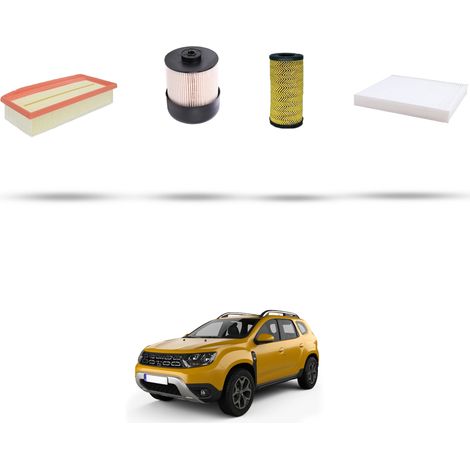 Kit tagliando 4 filtri compatibile con Dacia Duster II 1.5 Blue Dci 70kw dal 2018 (1/5)