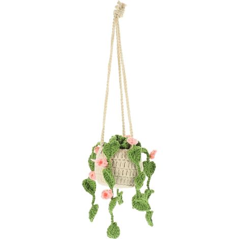 Décoration végétale suspendue au crochet faite main GANAZONO, structure raisonnable et petite taille (1/5)