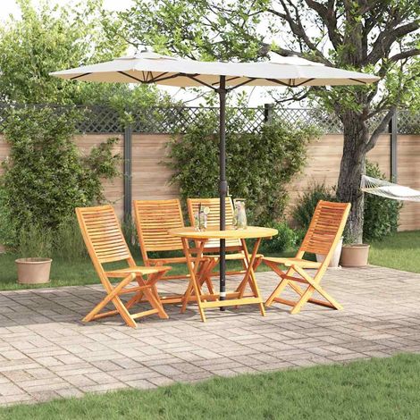 vidaXL Garten Essgruppe 5 pcs Braun Akazie Massivholz (1/5)