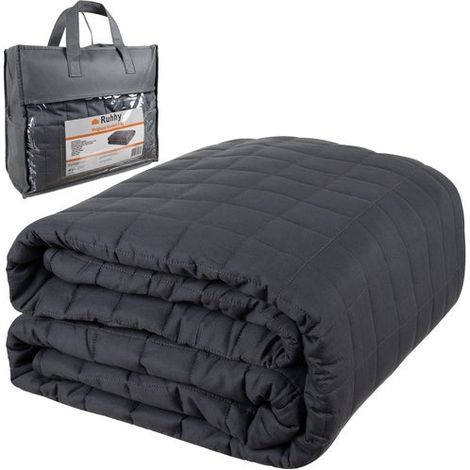 Weighted Blanket 8kg, 150x200cm, Gray Cotton Cover (1/5)