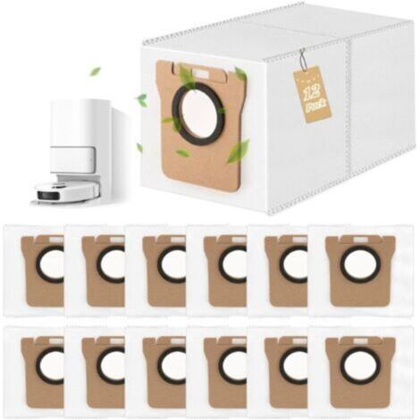 FENOPLASTICALot de 12 sacs à poussière de rechange pour aspirateurs robots Xiaomi S20/X10+/L10s/L20 (2,5 litres) (1/4)