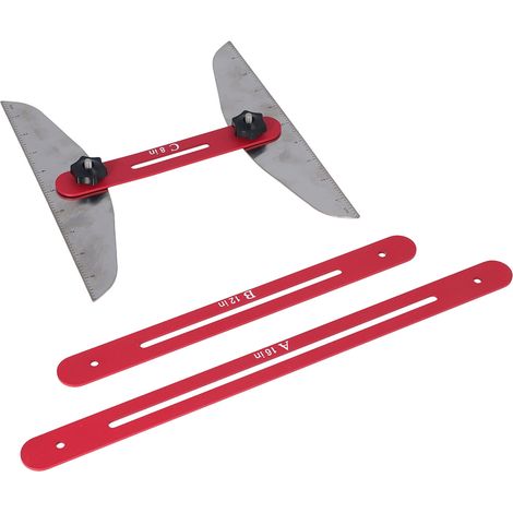 Gabarit de marche d'escalier multifonction pliable outil de mesure pour escalier (1/5)