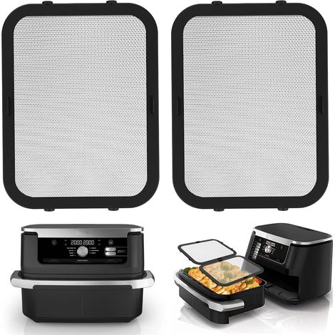 Grille Anti Projection Air Fryer pour NINJA AF500EU 10.4 L, Protection Couvercle Anti Eclaboussure, Silicone NINJA Accessoires Airfryer, Protection Efficace de la Spirale Chauffante (1/5)