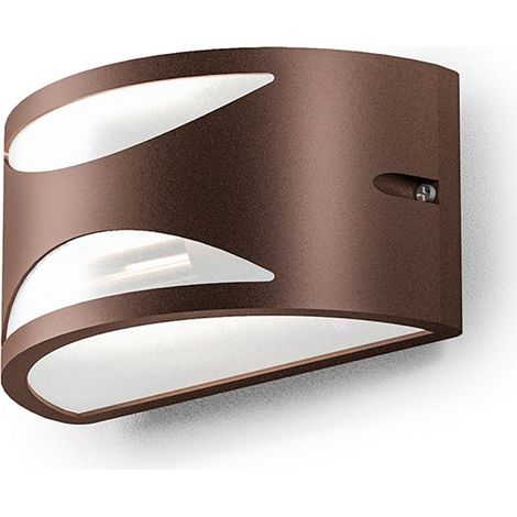 Applique esterno gea led nami ges1042 led ip54 e27 lampada parete biemissione classica
