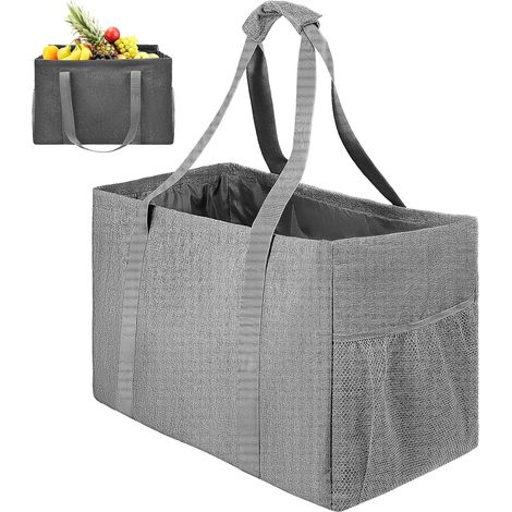 de courses pliable et imperméable SECFOU en toile de coton